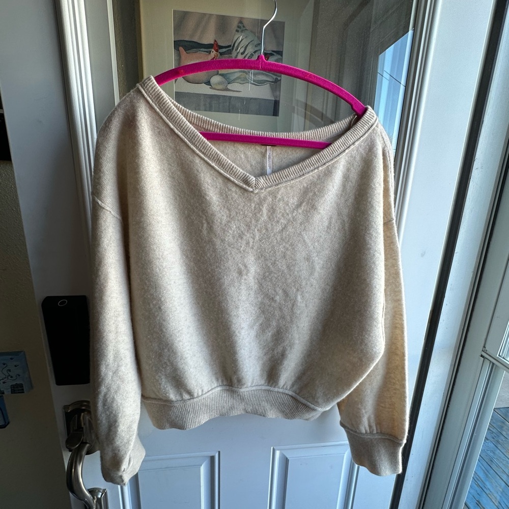 Free People Cashmere V-Neck Sweater